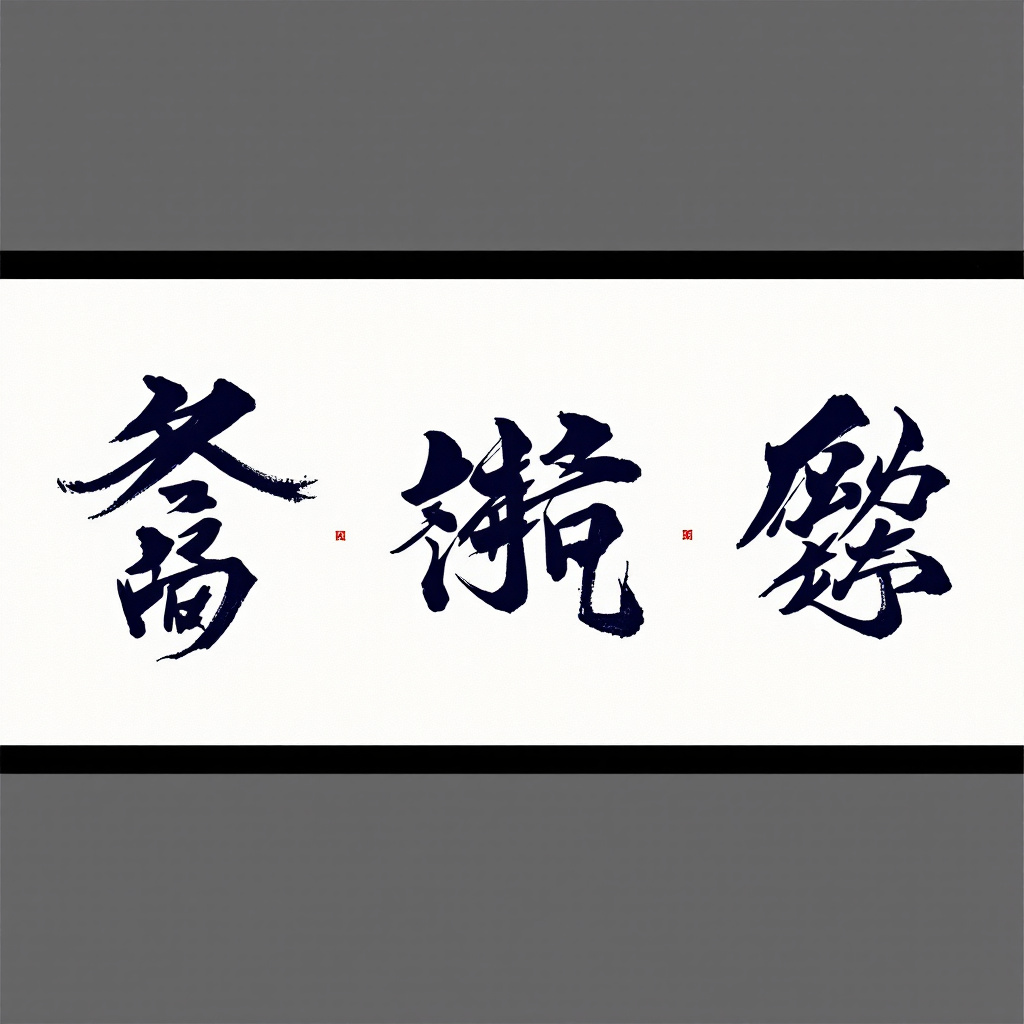 image-of-chinese-characters-in-semi-cursive-chinese-calligarphy-illustrating-brush-fluidity